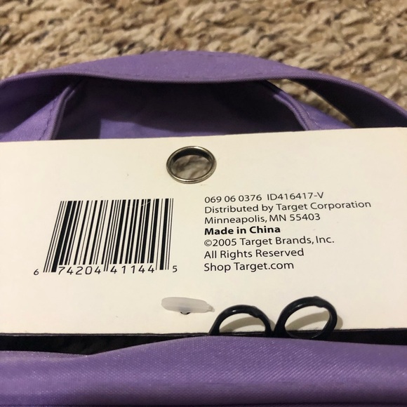 NEW PURPLE Embark Weekender Travel Cosmetic TOILETRY BAG Handle Zipper Pocket - Picture 3 of 7